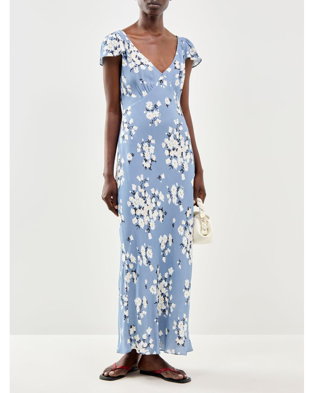 Rixo Blue The Cathy Dress