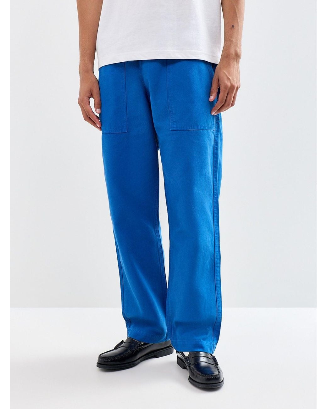 Service Works Blue Organic Classic Chef Trousers for men