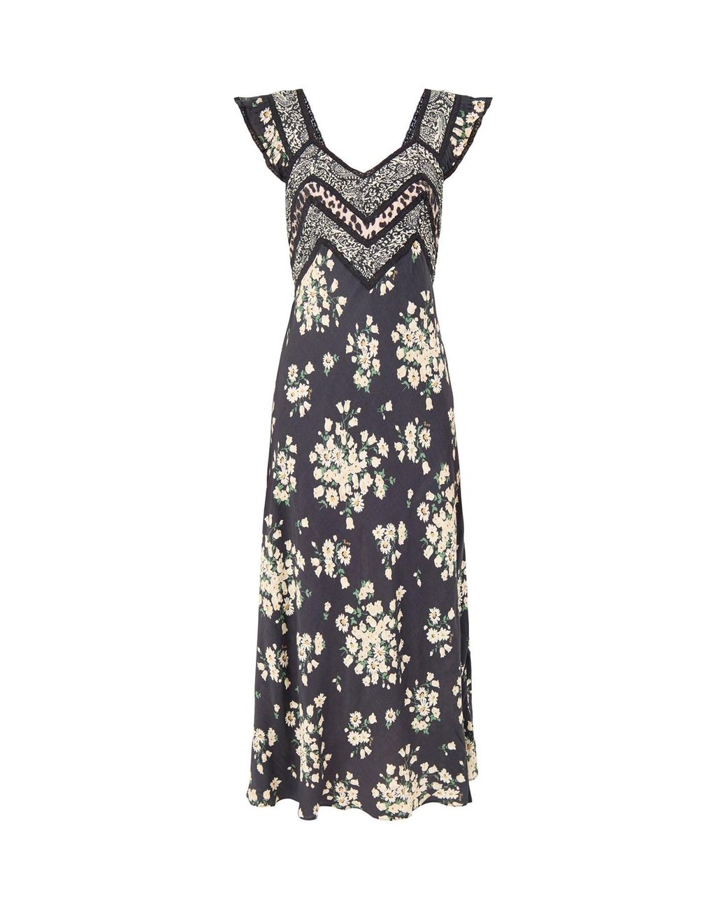 Rixo White Bailee Midi Dress Multi