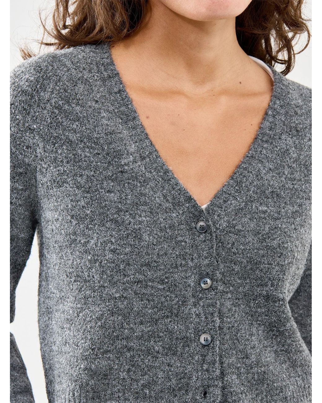 Free People Gray School Girl Cardigan