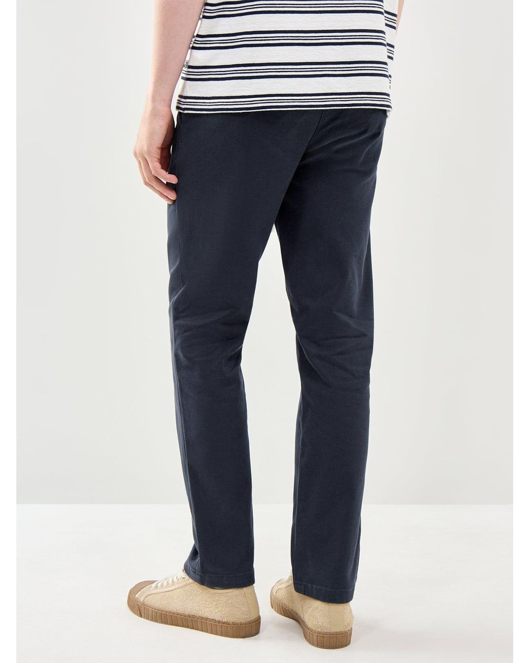 SELECTED Blue Straight Miles Twill Trousers for men