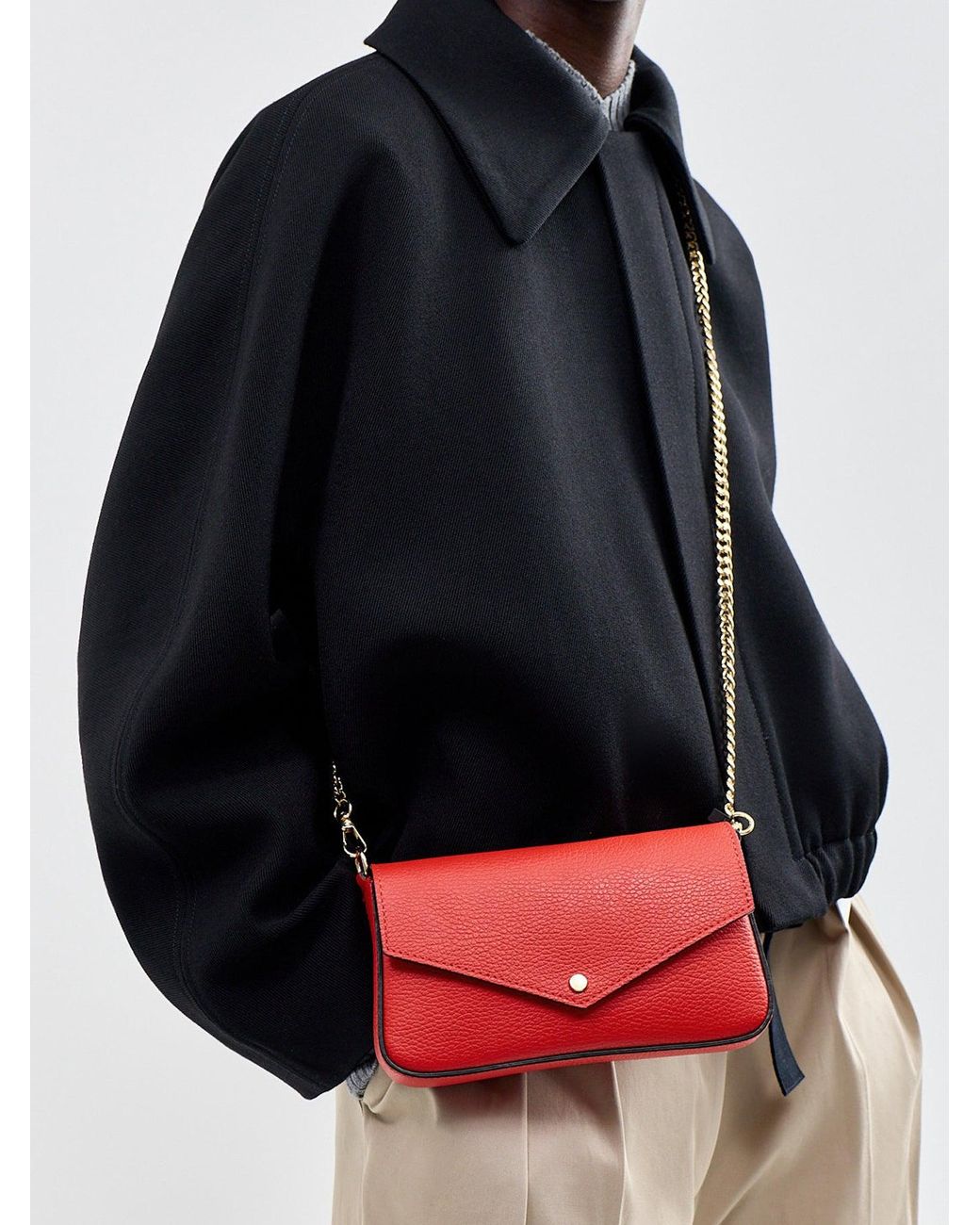 Apatchy London Red Munro Shoulder Bag