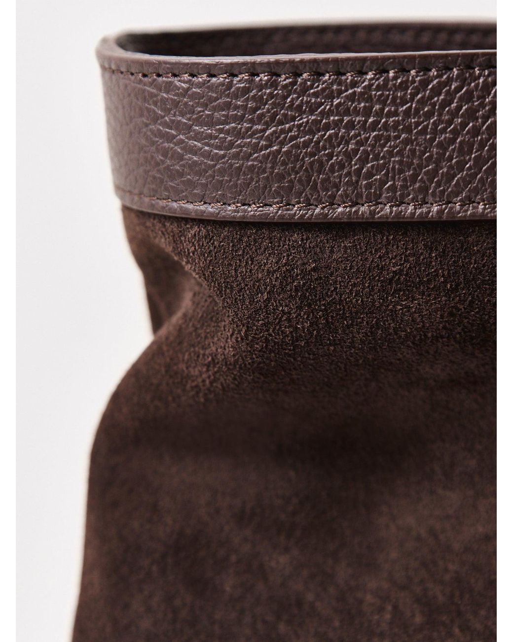 Marlon Brown Vieras Suede Tote Bag