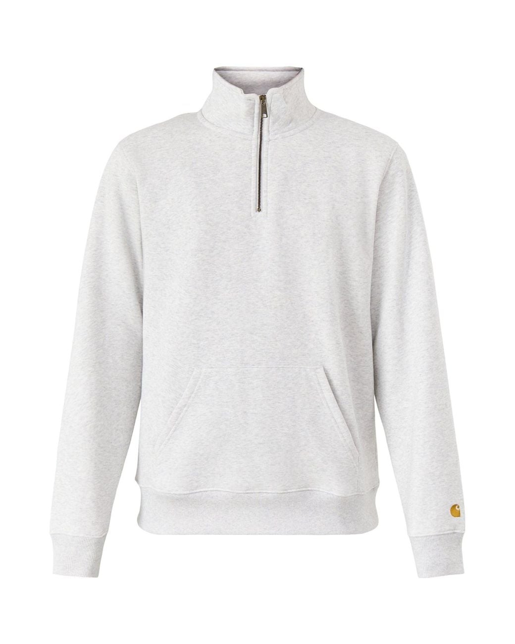 Carhartt White Chase Zip Sweatshirt for men