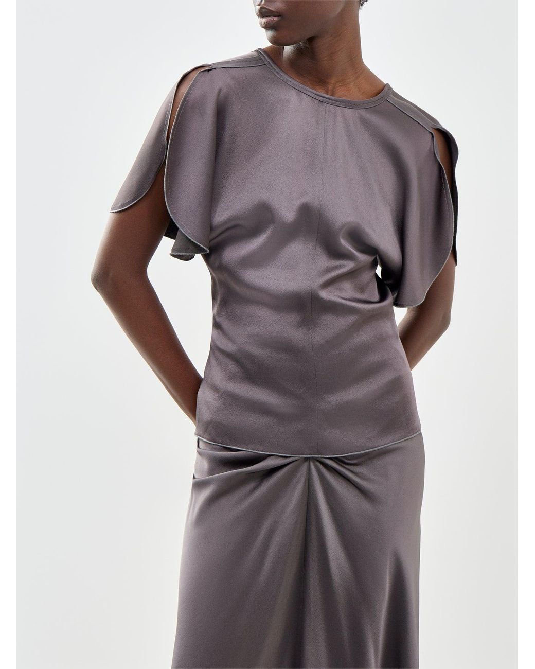 Victoria Beckham Purple Bela Top