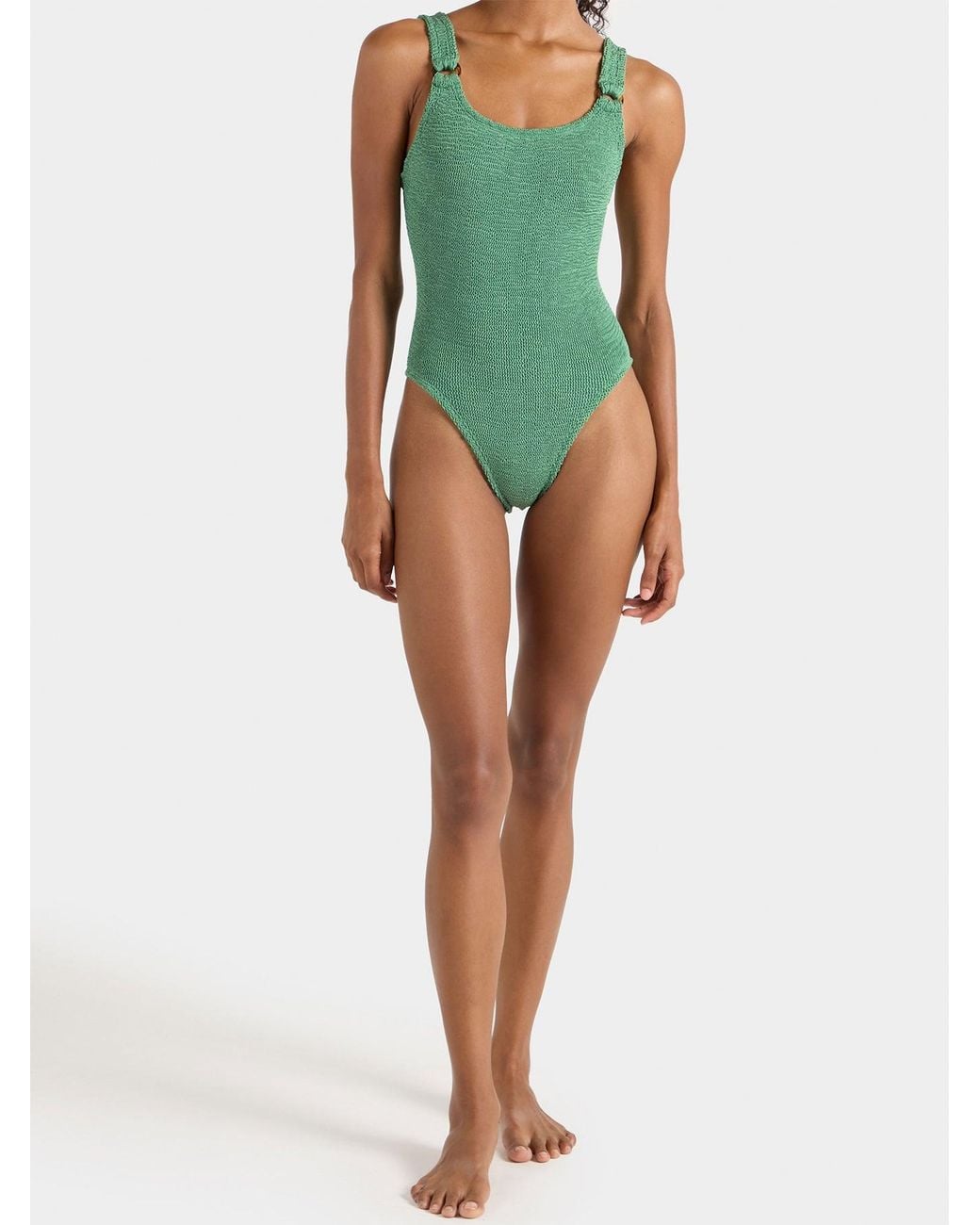 Hunza G Green Domino Swimsuit
