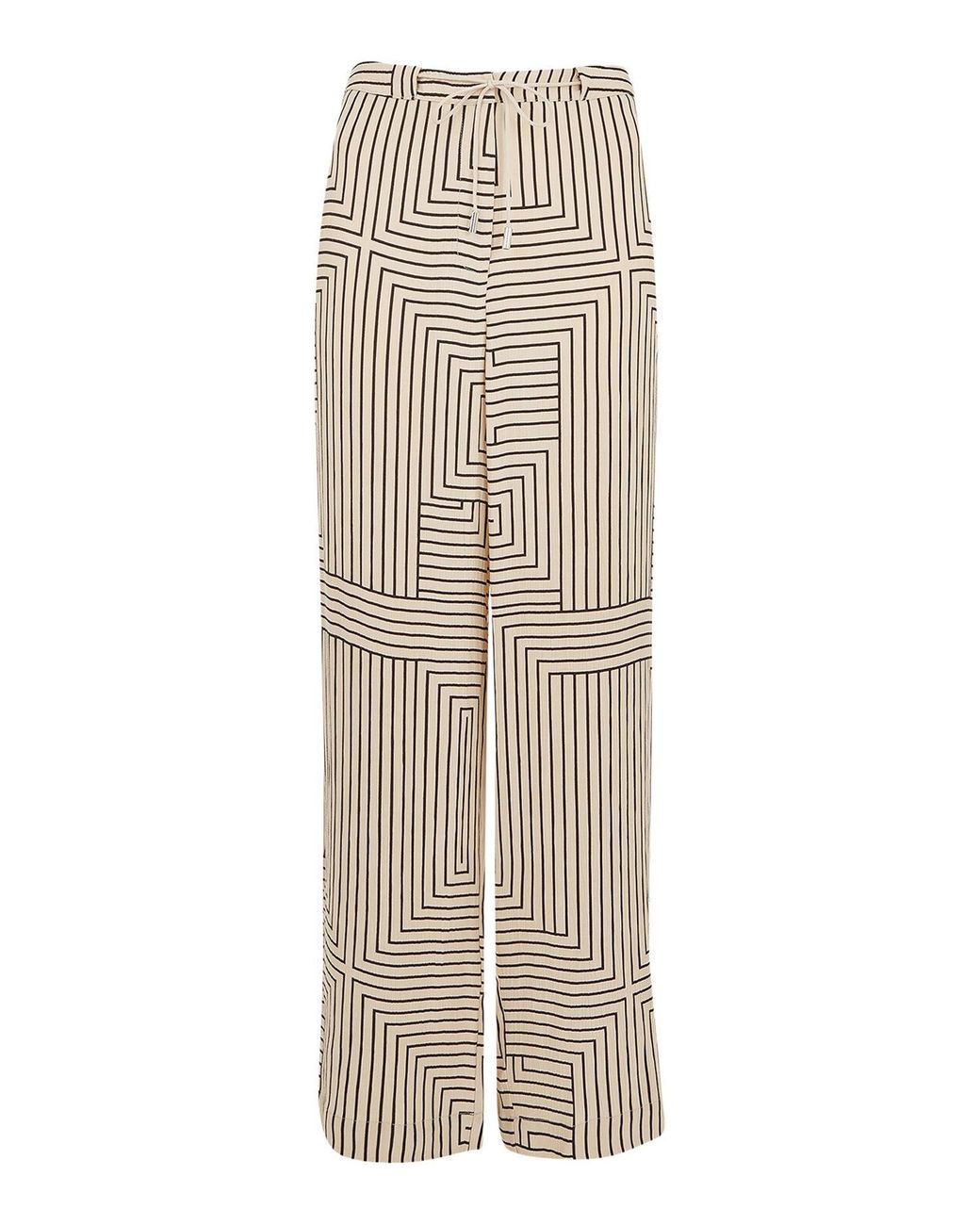 Whistles Natural Women's Angled Stripe Trouser