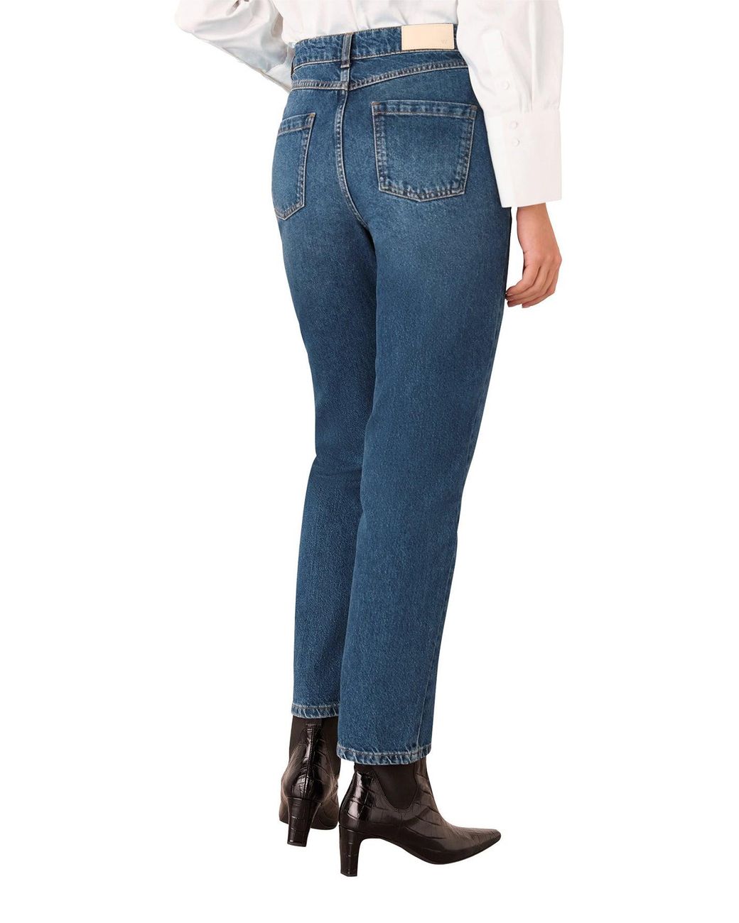 Whistles Blue Authentic Column Leg Jean