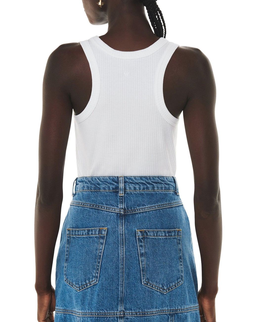 Whistles White Women's Ultimate Ribbed Scoop Vest