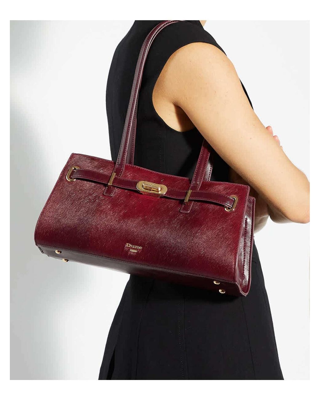Dune Red Depend Shoes Bag