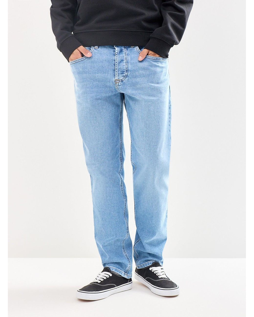DIESEL Blue 2023 D-Finitive Tapered Fit Jeans for men