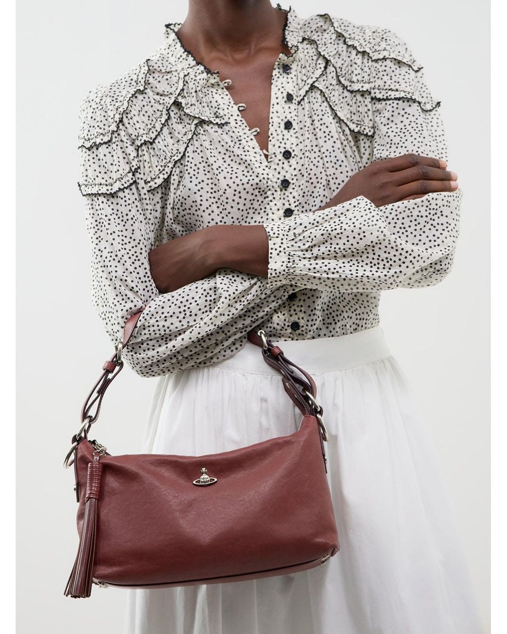 Vivienne Westwood Purple Emma Shoulder Bag