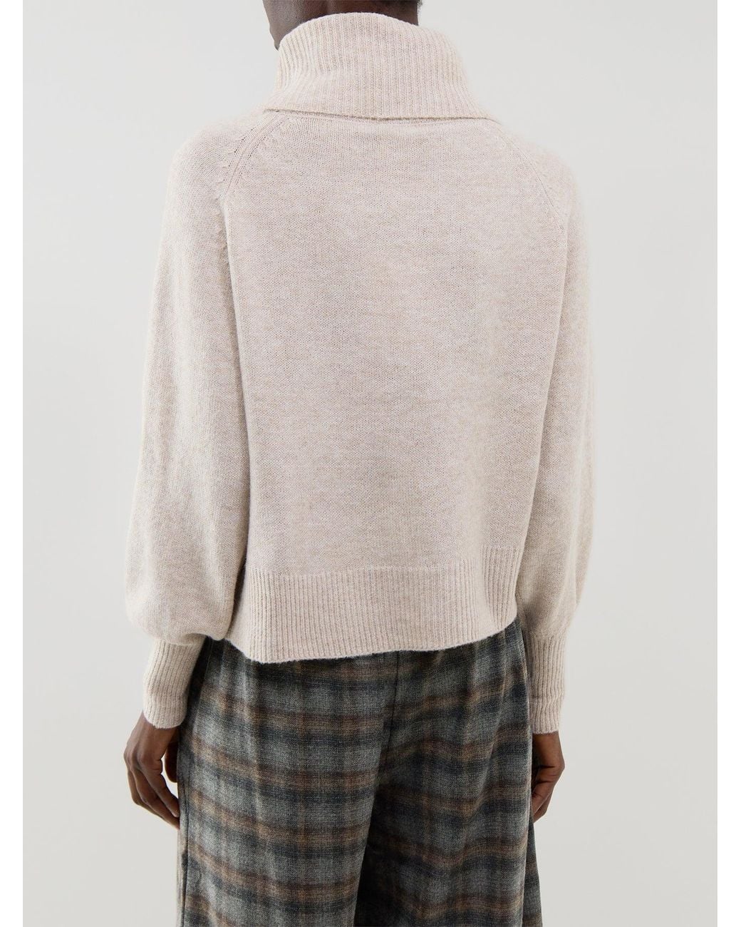 ONLY White Blend Olivia Roll Neck Jumper