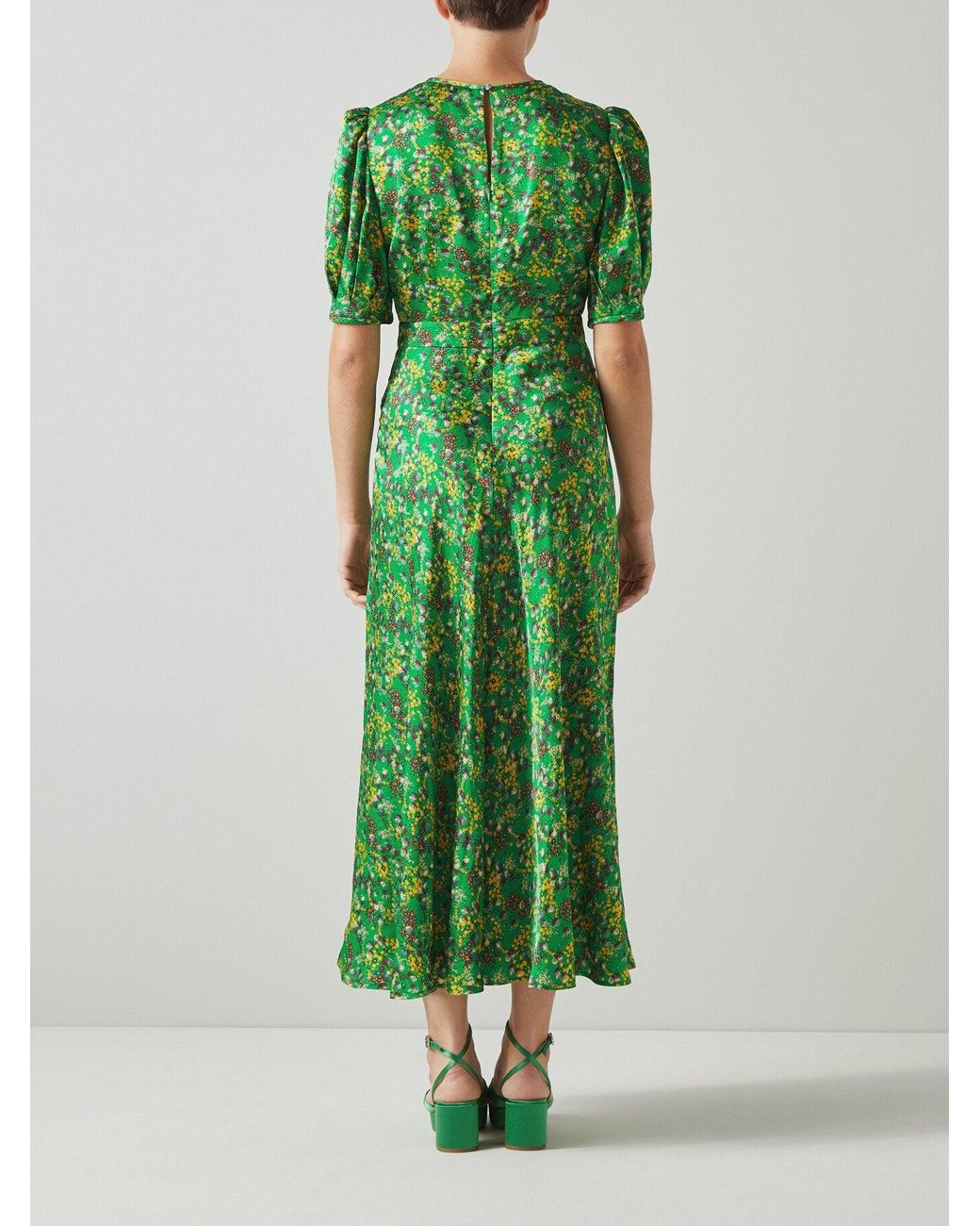 lk bennett green silk dress Kate Middleton Silk Dress Lk Bennett Green Polka Dot Dress LK Bennett Mathilde Green Polka Dot