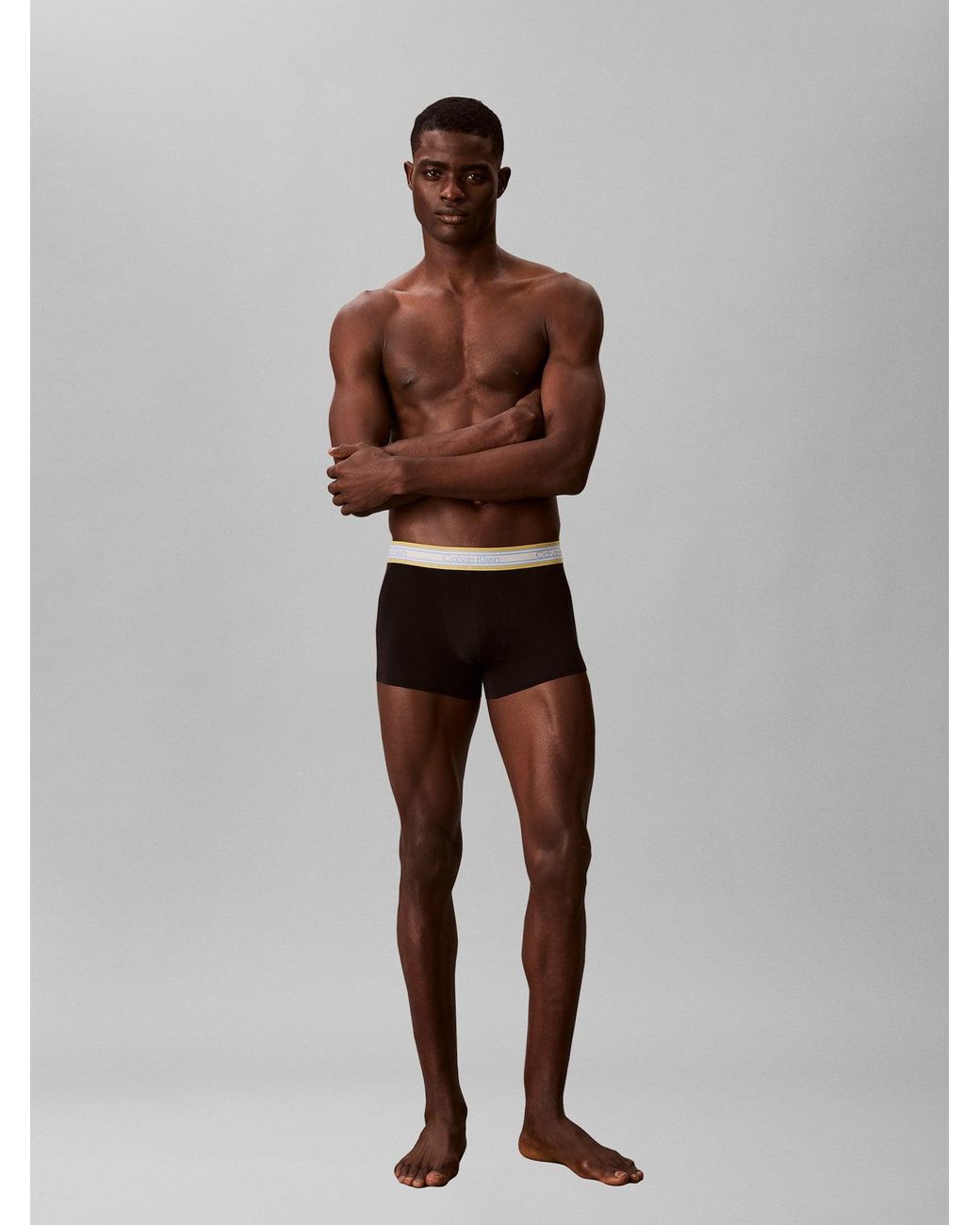 Calvin Klein White Fashion Waistband Trunk 3Pk for men