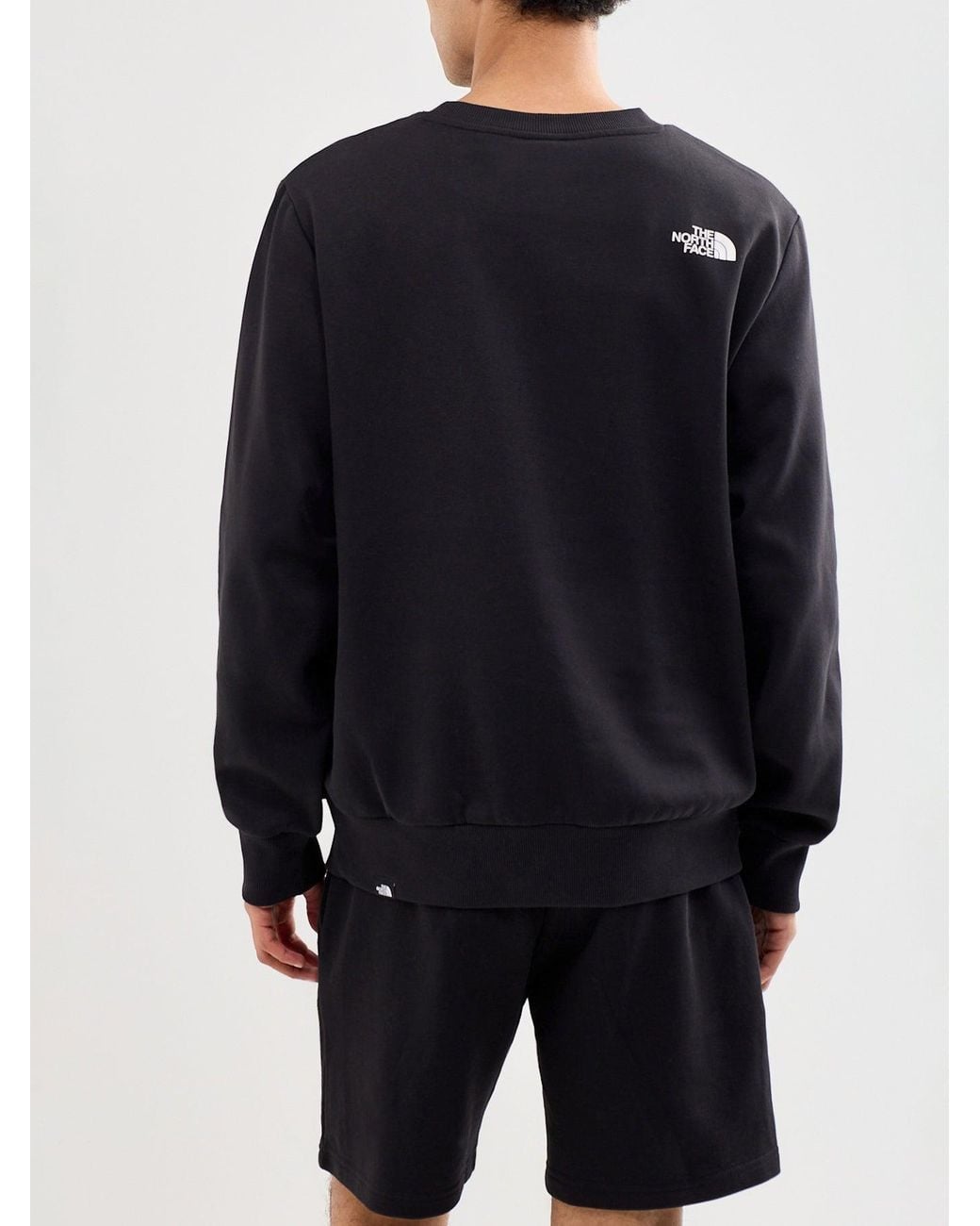 The North Face Black Simple Dome Crew Neck Sweatshirt for men