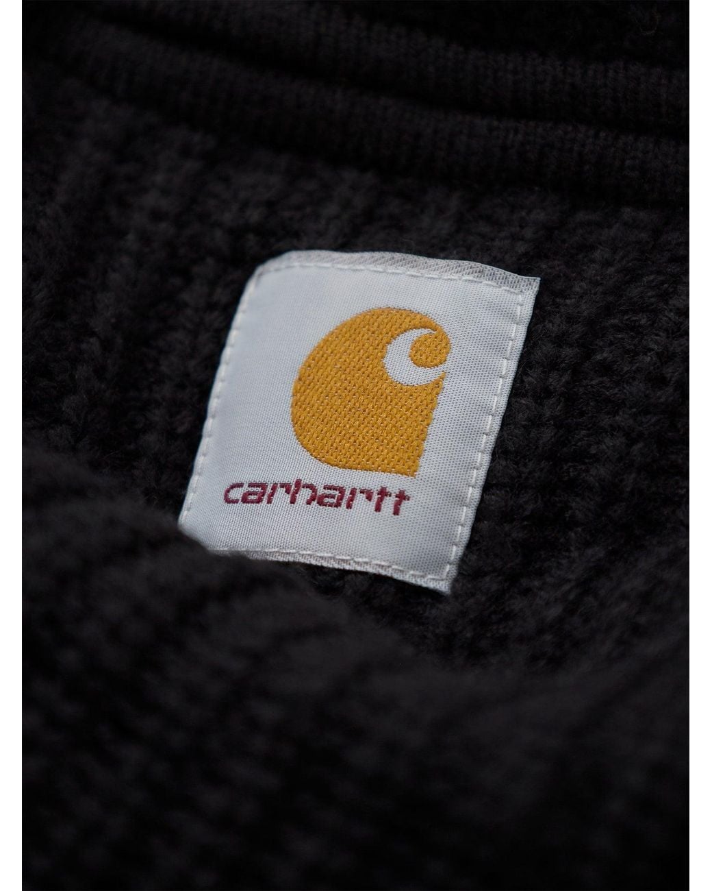 Carhartt Black Detroit Half-Zip Knitted Jumper for men