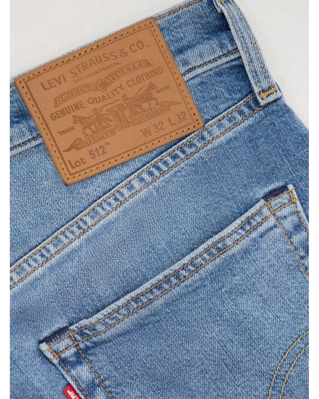 Levi's Blue 512 Slim Taper Jeans for men