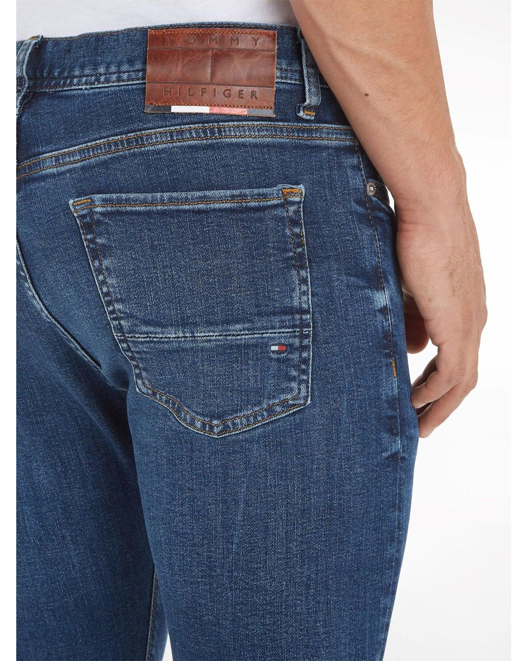 Tommy Hilfiger Blue Bleecker Slim Jeans for men