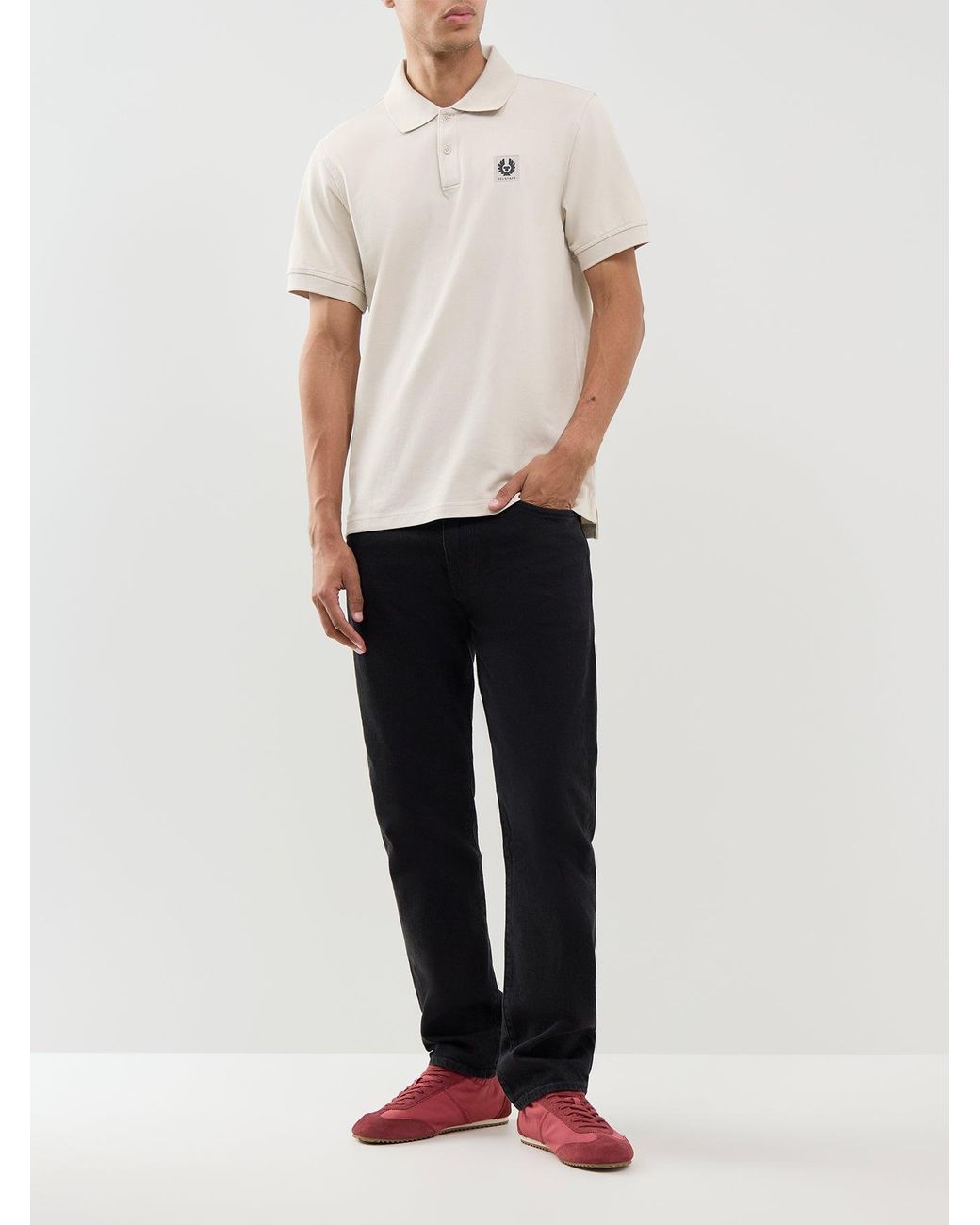 Belstaff White Polo Shirt for men