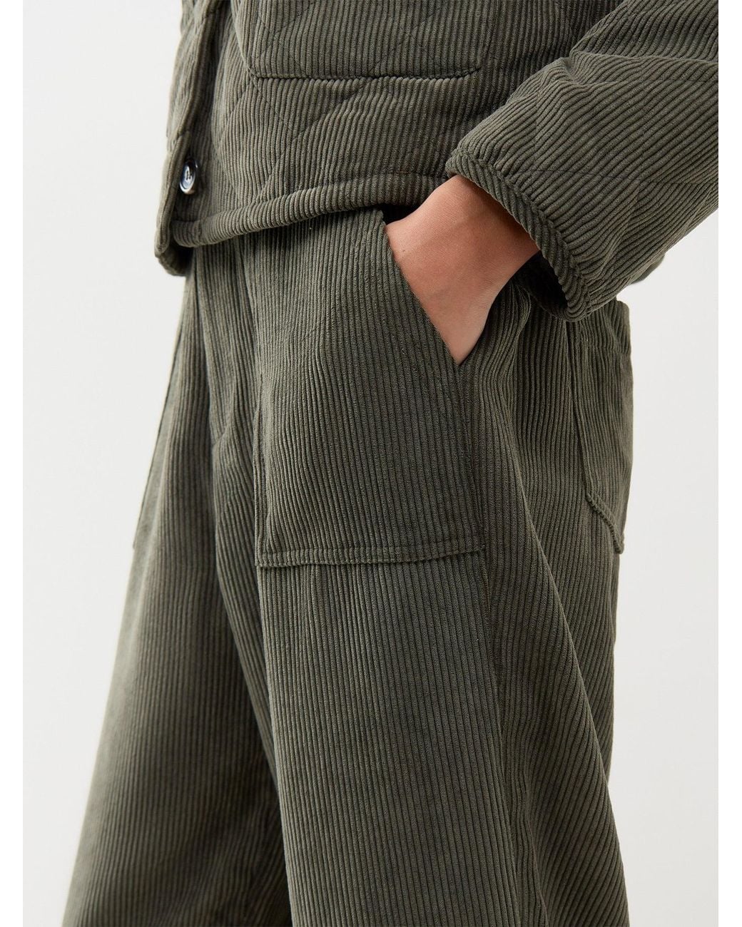 Soya Concept Green Bindi 20-C Corduroy Trousers