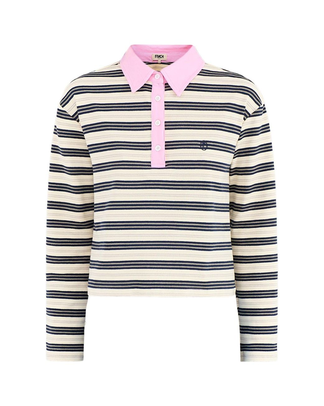 FRNCH White Minato Polo Shirt