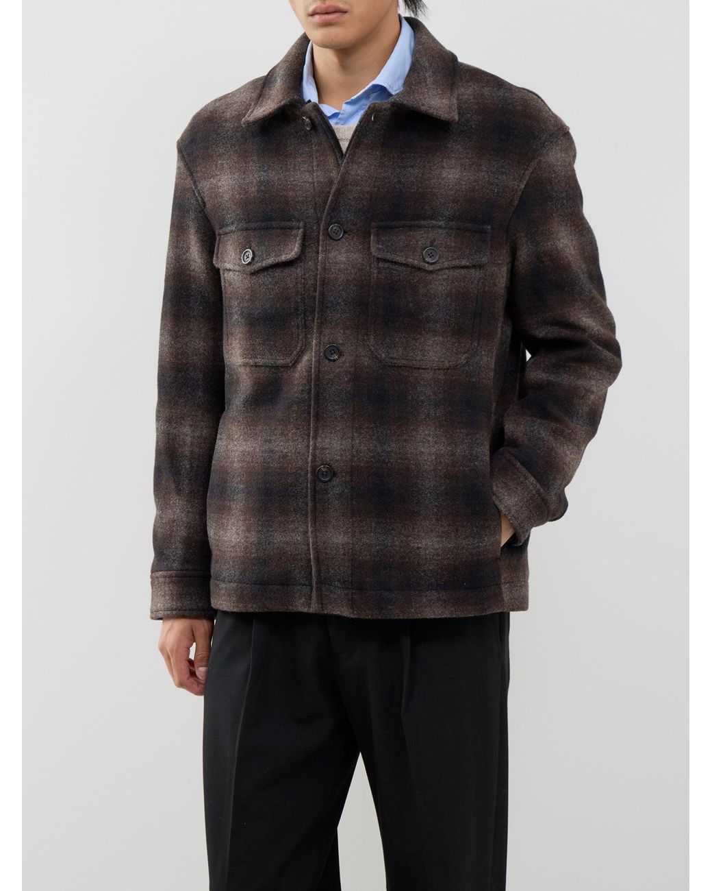 SELECTED Black Mitch Shirt Jacket for men
