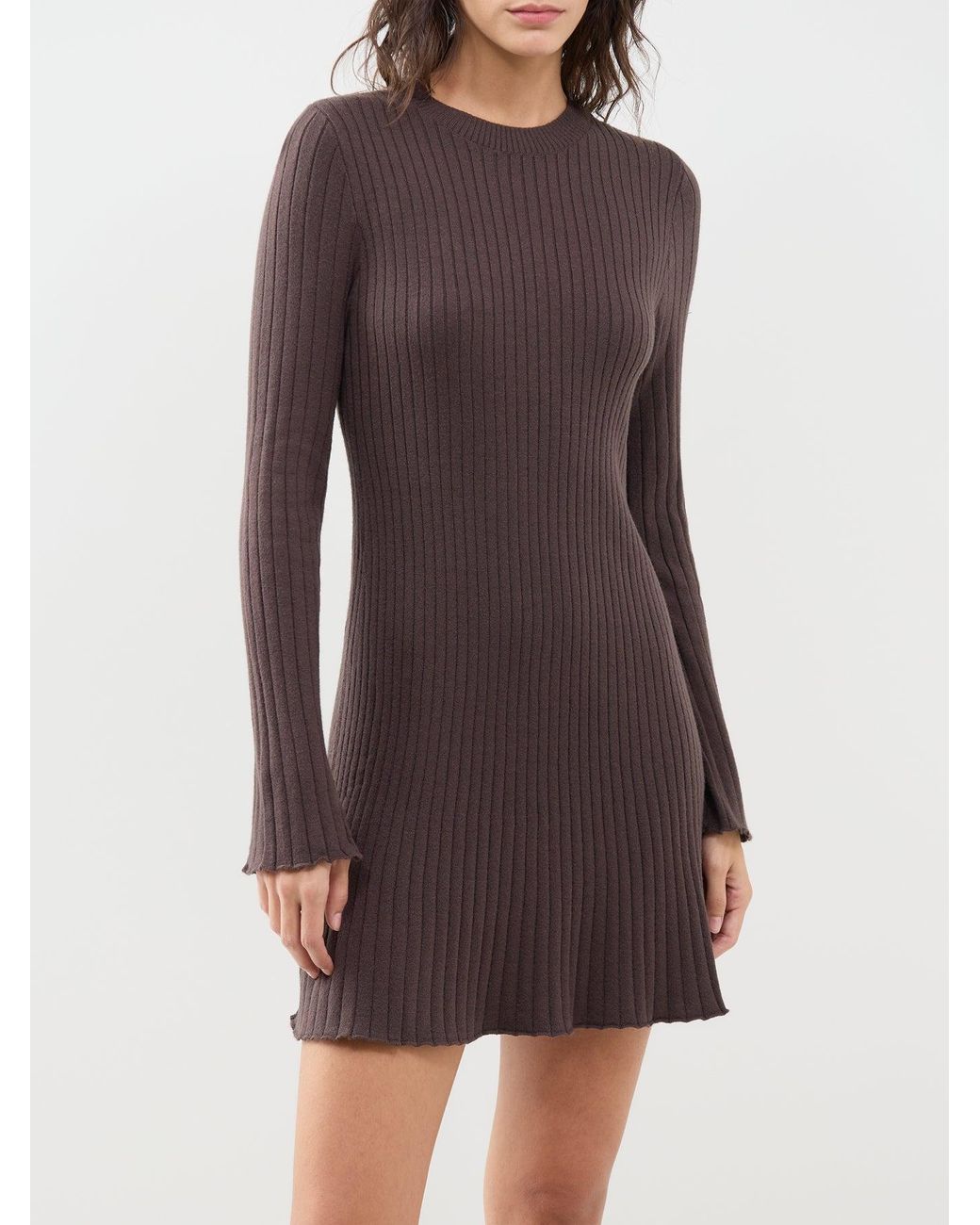 ONLY Purple Michella Knitted Mini Dress –