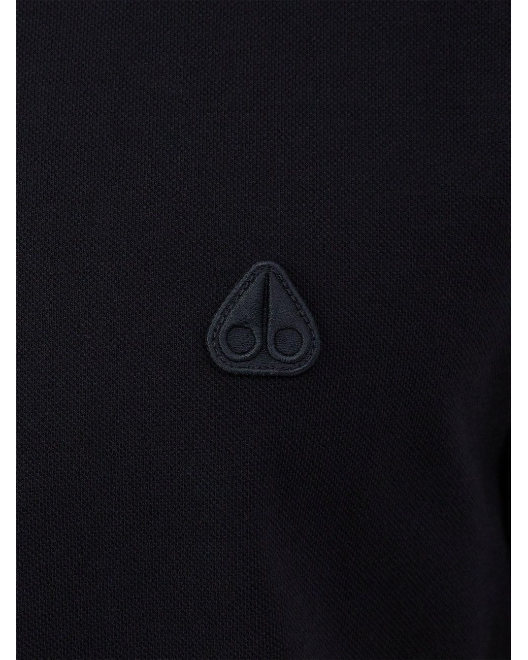 Moose Knuckles Black Yul Polo for men