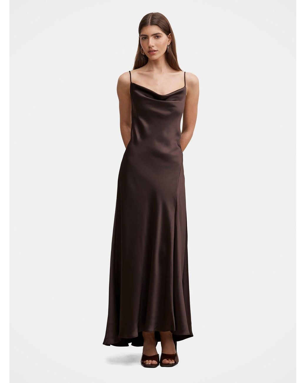 Forever New Blue Tilesha Cowl Slip Maxi Dress