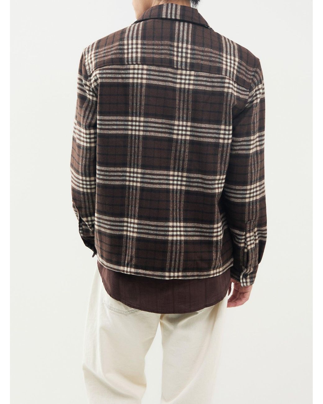 Farah Gray Asher Check Zip Jacket for men