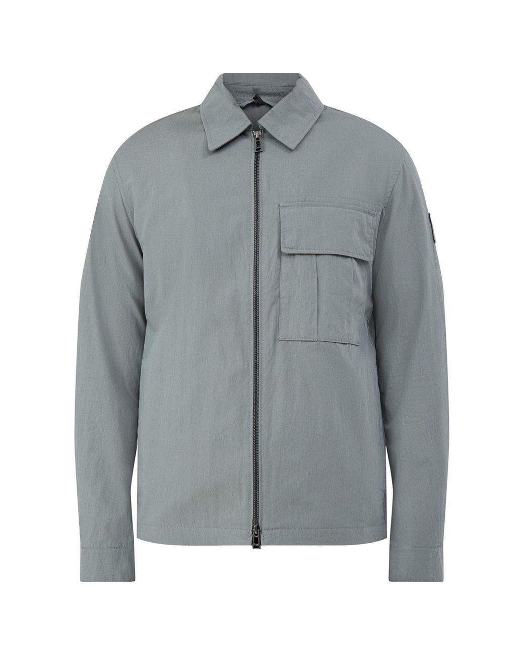 Belstaff Gray Cargo Overshirt for men