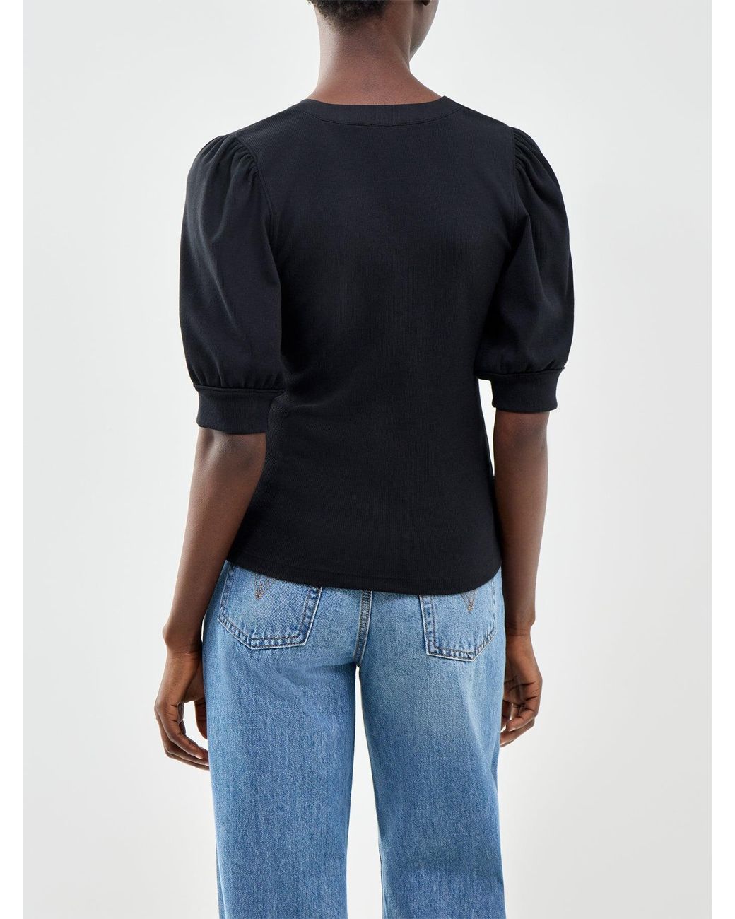 Rails Blue Jewel Knit Short Sleeve Top