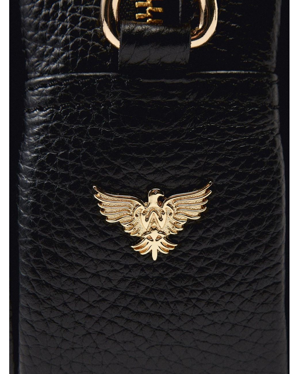 Apatchy London Black The Tassel Crossbody Bag