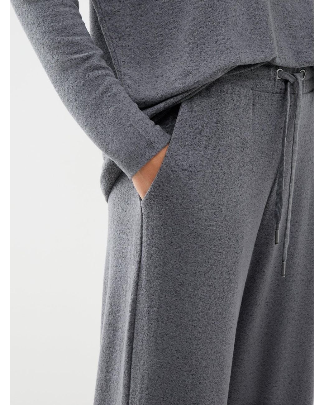 Soya Concept Gray Biara 74 Blend Wide-Leg Trousers