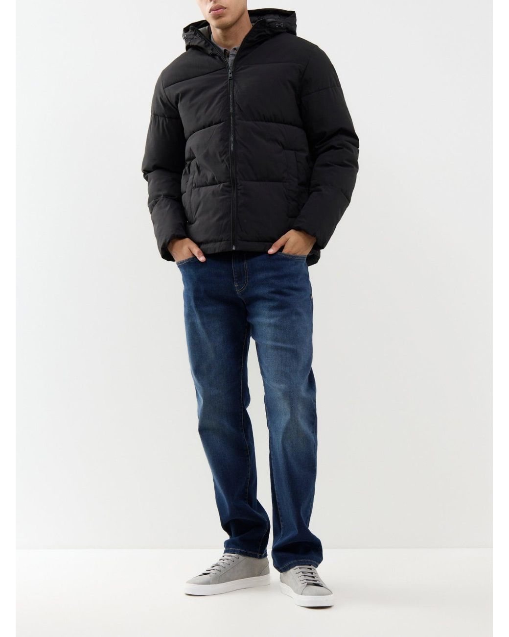 Jack & Jones Black Galaxy Puffer Jacket for men