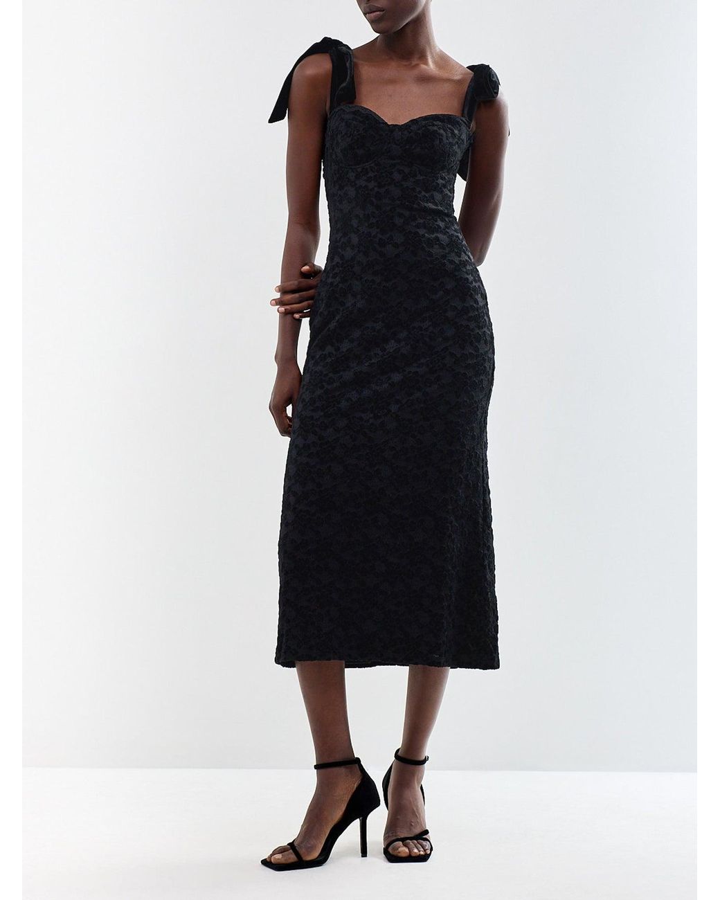 Pretty Lavish Black Serephina Lace Midaxi Dress