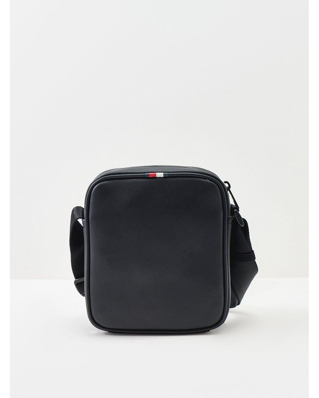 Tommy Hilfiger White Th Foundation Mini Reporter Crossbody Bag for men