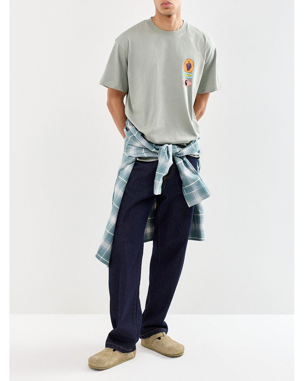 Carhartt White Stacked Grapes T-Shirt for men