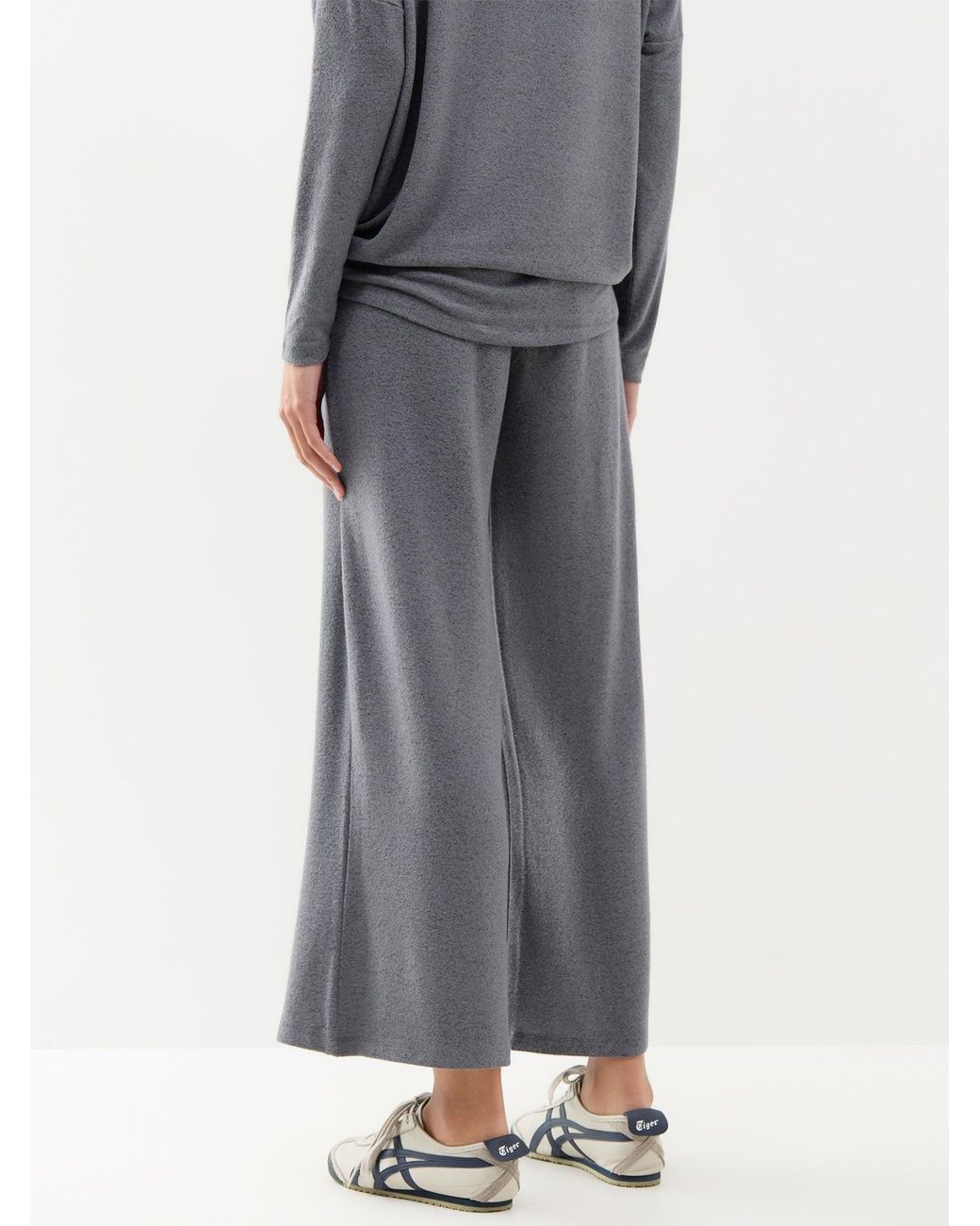 Soya Concept Gray Biara 74 Blend Wide-Leg Trousers