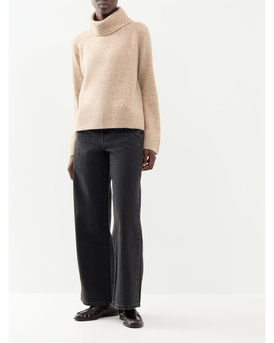 Nobody's Child Natural Relaxed Fit Roll Neck Jumper