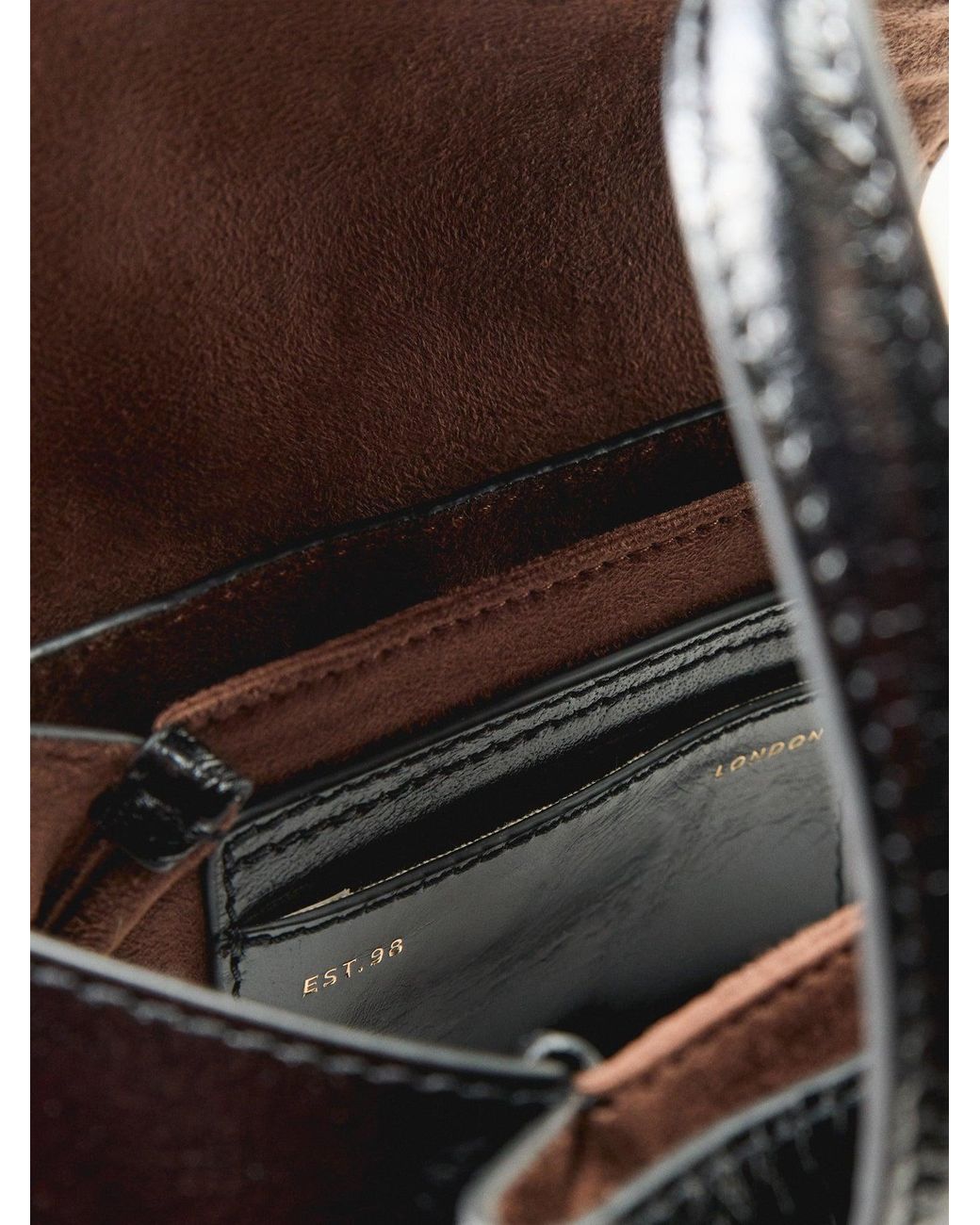 Radley Black Chancery Small Flapover Grab Bag