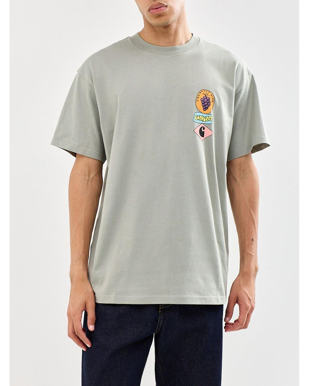 Carhartt White Stacked Grapes T-Shirt for men
