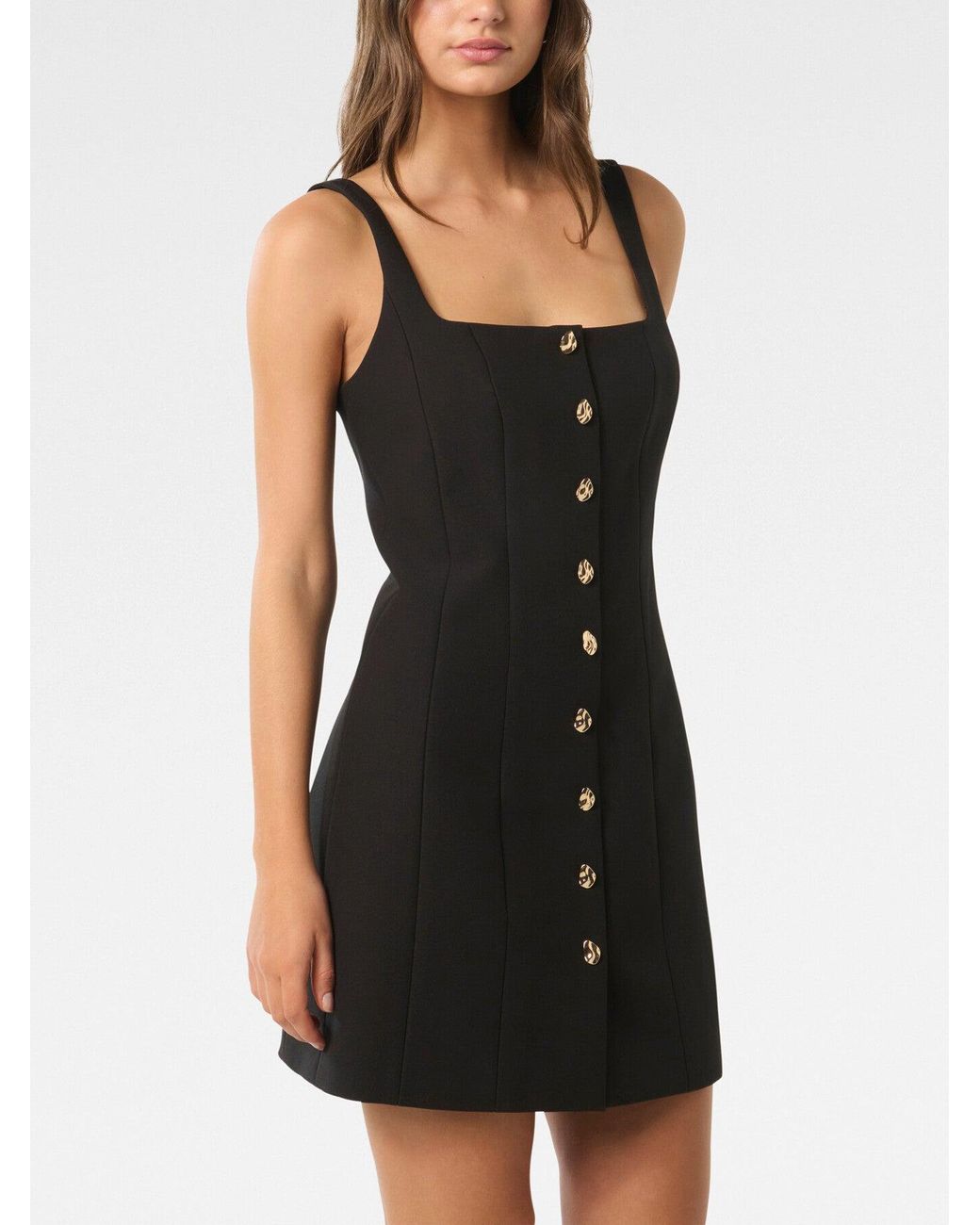 Forever New Black Women's Penny Button Down Mini Dress