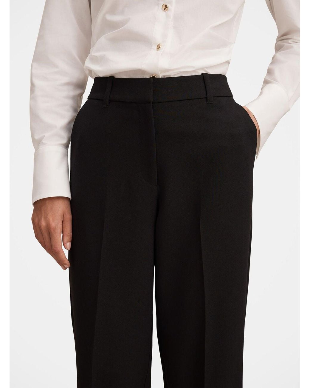 Forever New Blue Ada Tailored Straight Leg Trousers
