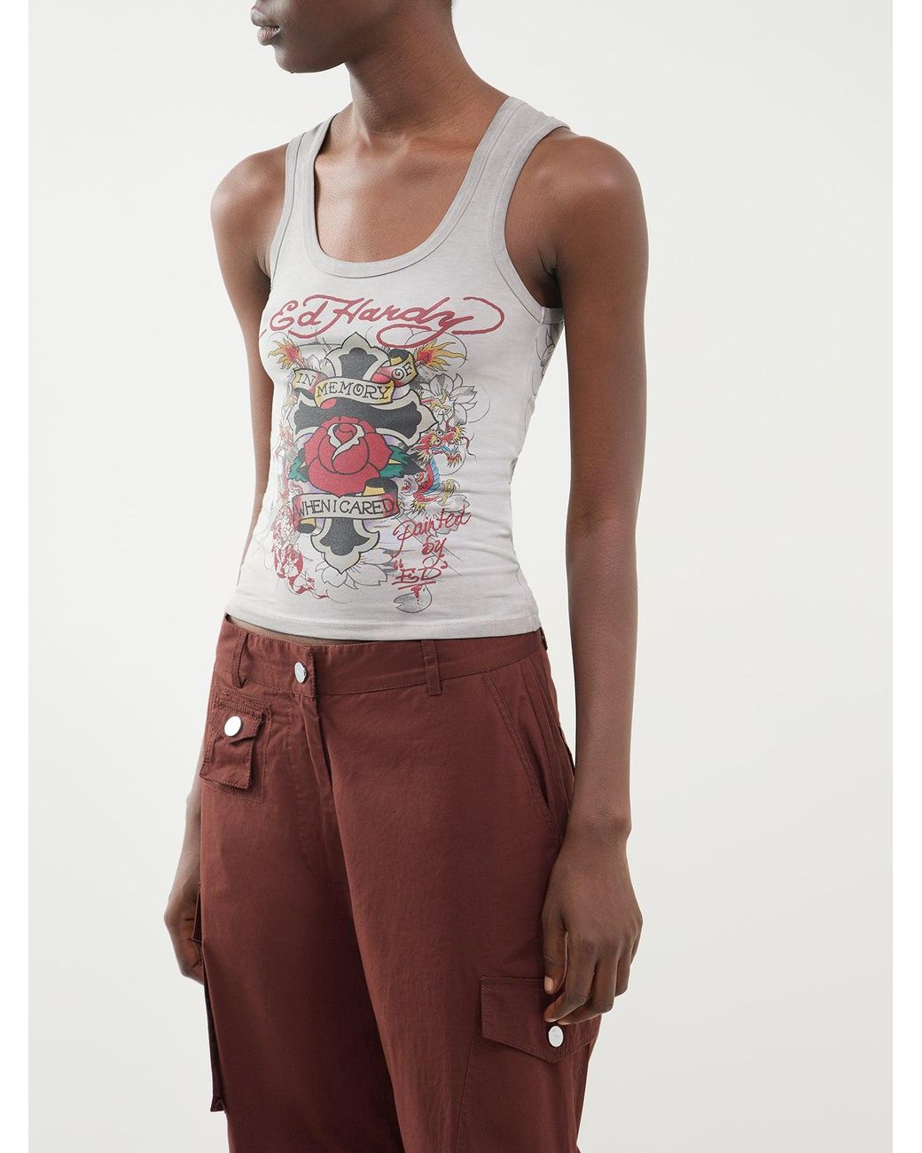 Ed Hardy Gray Ed Hardy Womens
