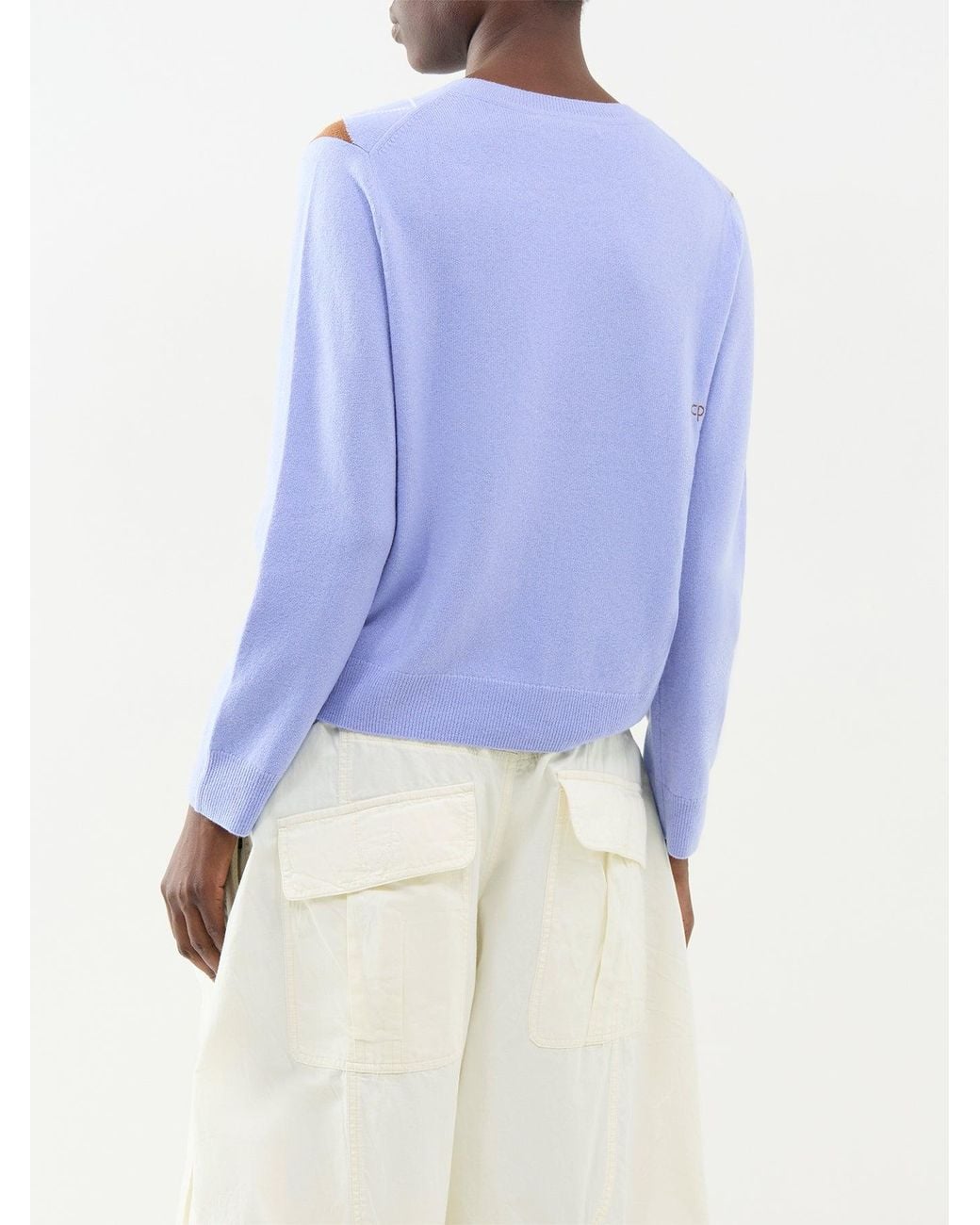 Chinti & Parker Blue Diamond Wool & Cashmere Blend Jumper