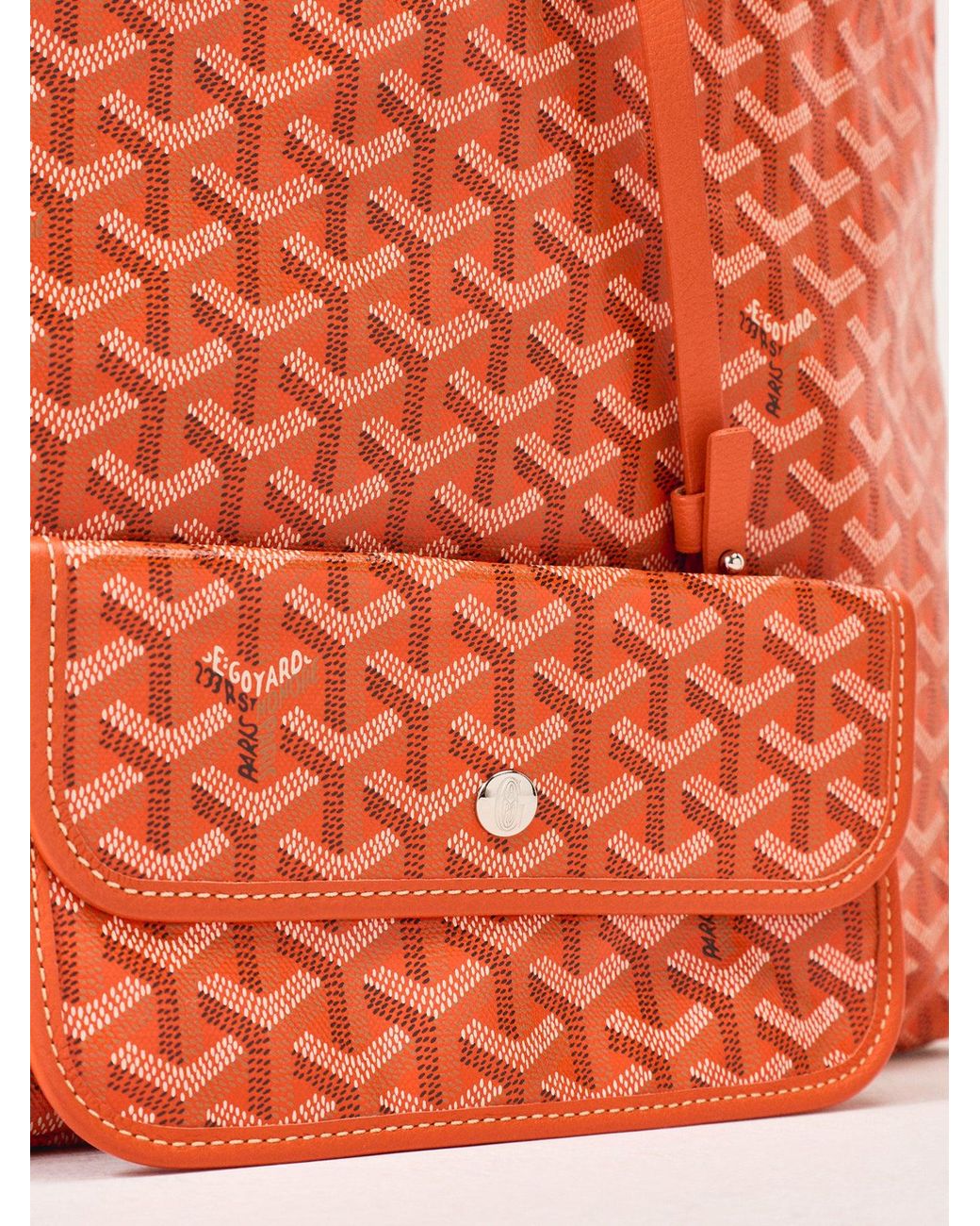 Le Prix Orange Saint Louis Mm Goyardine Canvas Tote Bag –