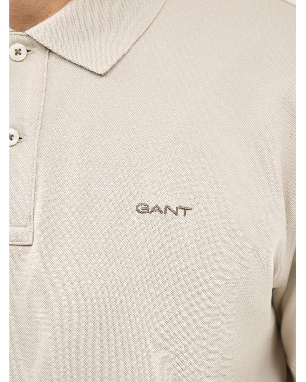 Gant Blue Contrast Pique Polo for men