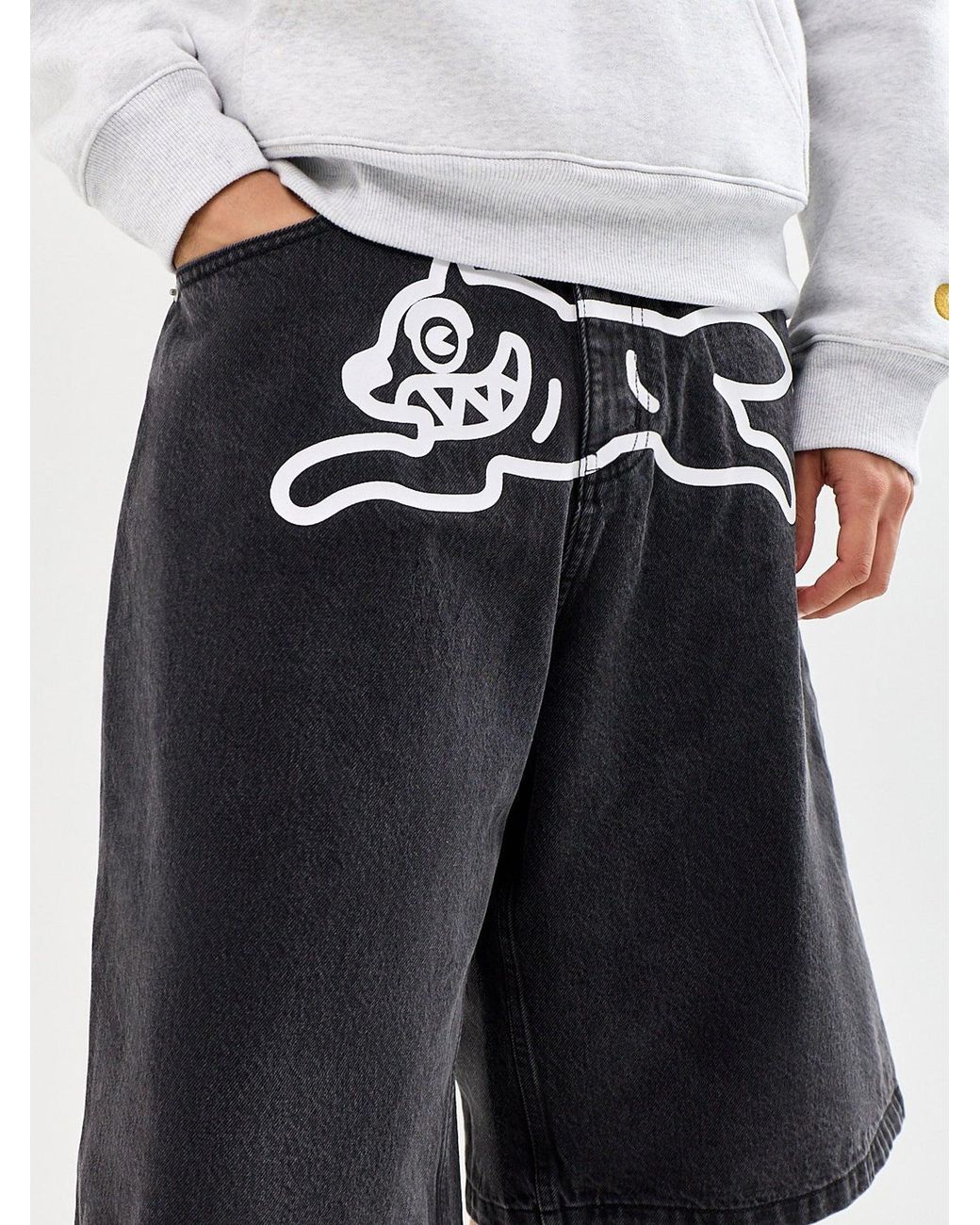ICECREAM Blue Running Dog Triple Scoop Shorts for men